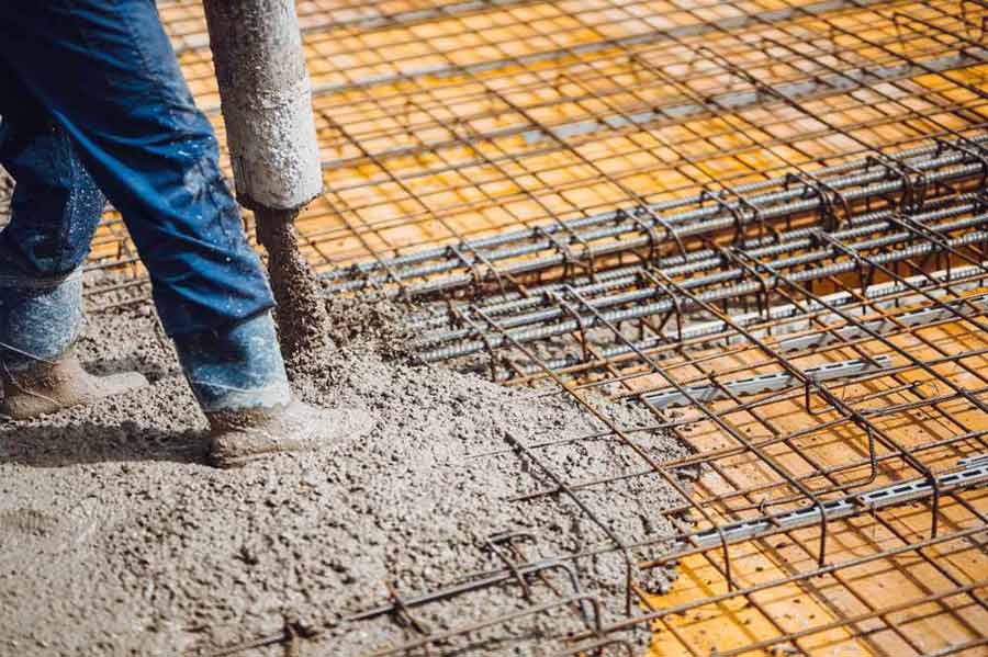 Concrete pumping in action — Barrow Mix