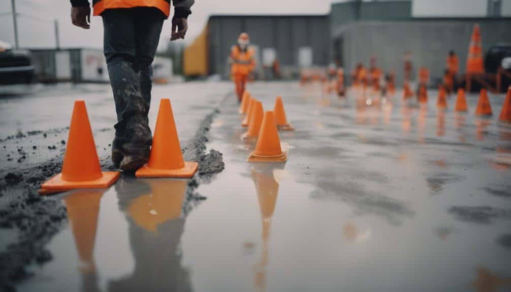concrete dangers for walking