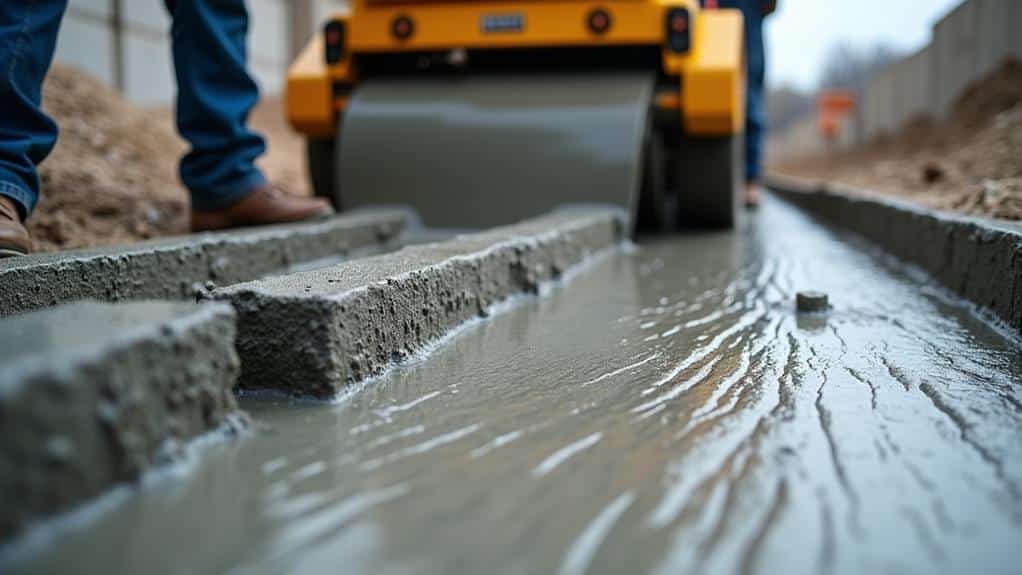 concrete pouring and compaction