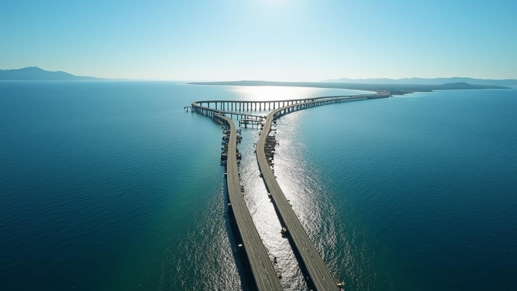 bridge over waterway crossing