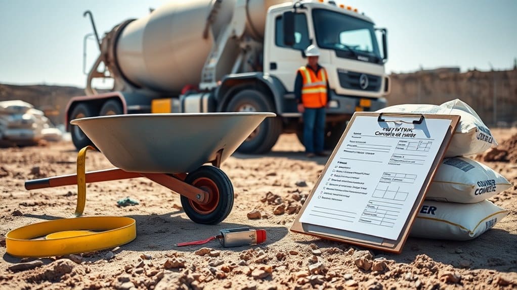 concrete placement preparation steps