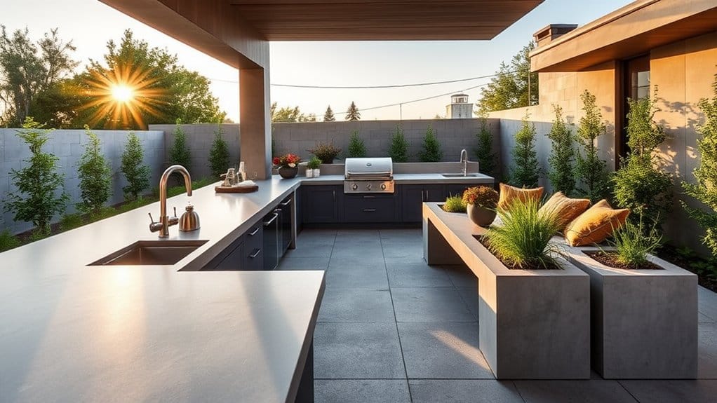 alfresco cooking and dining