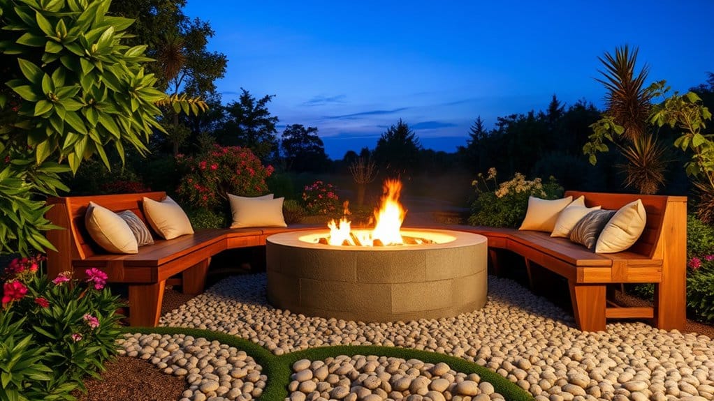 cozy gatherings with fire pits