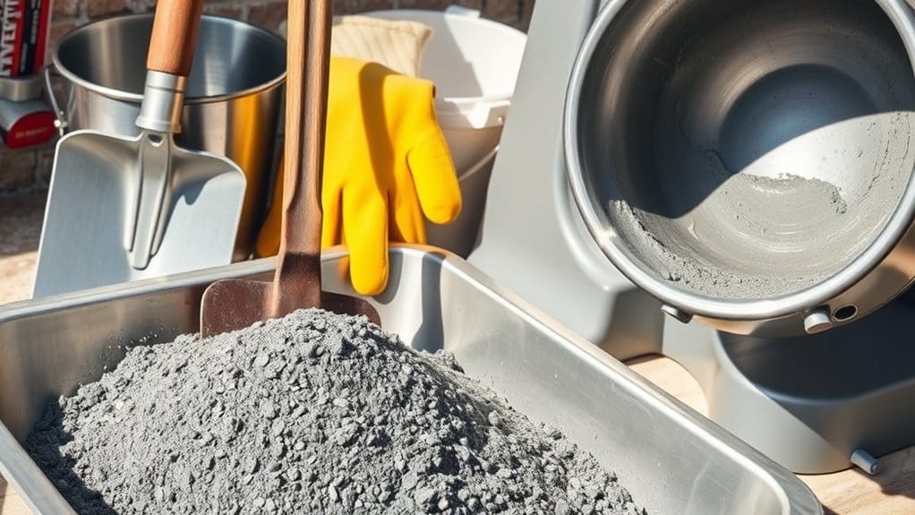mixing tools and equipment