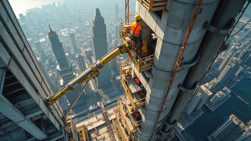 concrete pumps in construction