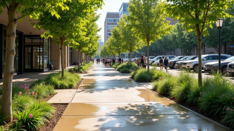 pervious concrete mitigates flooding