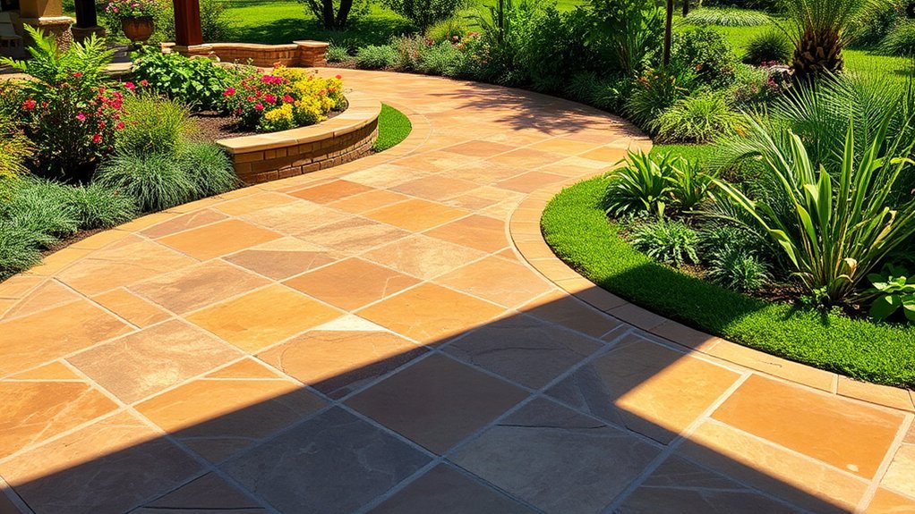 stamped concrete boosts aesthetics
