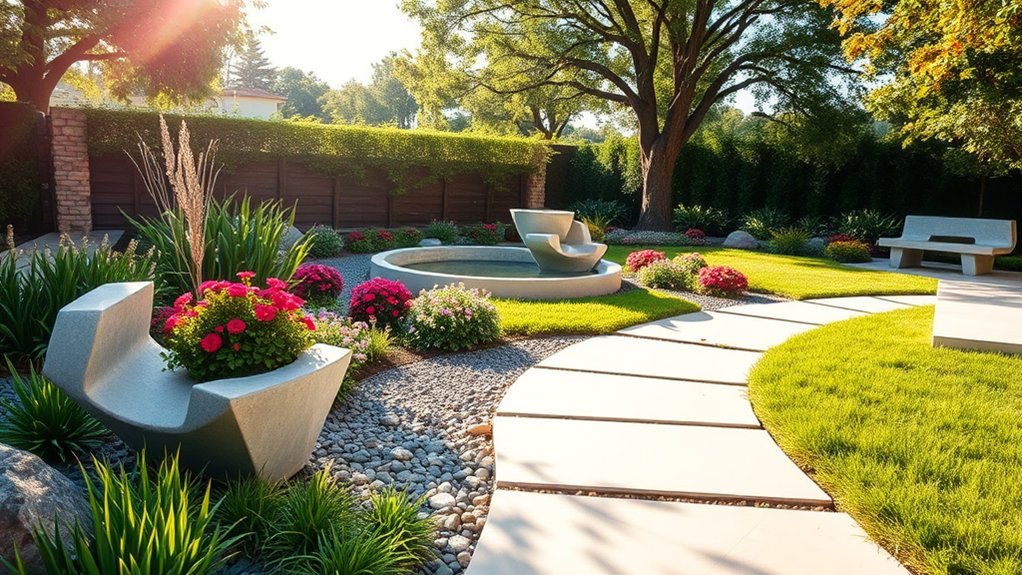 concrete decor for outdoor enhancement