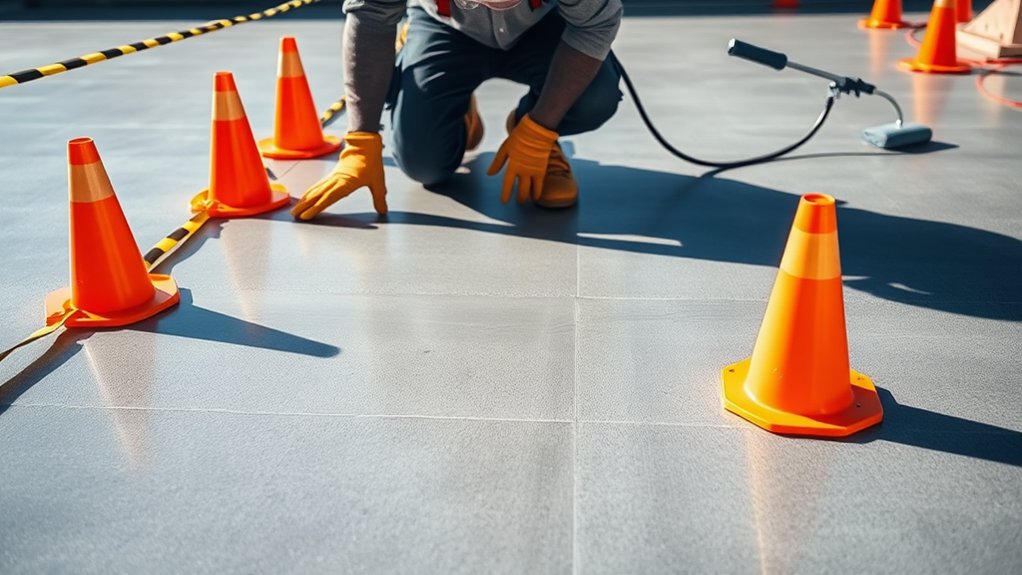 concrete sealing safety precautions