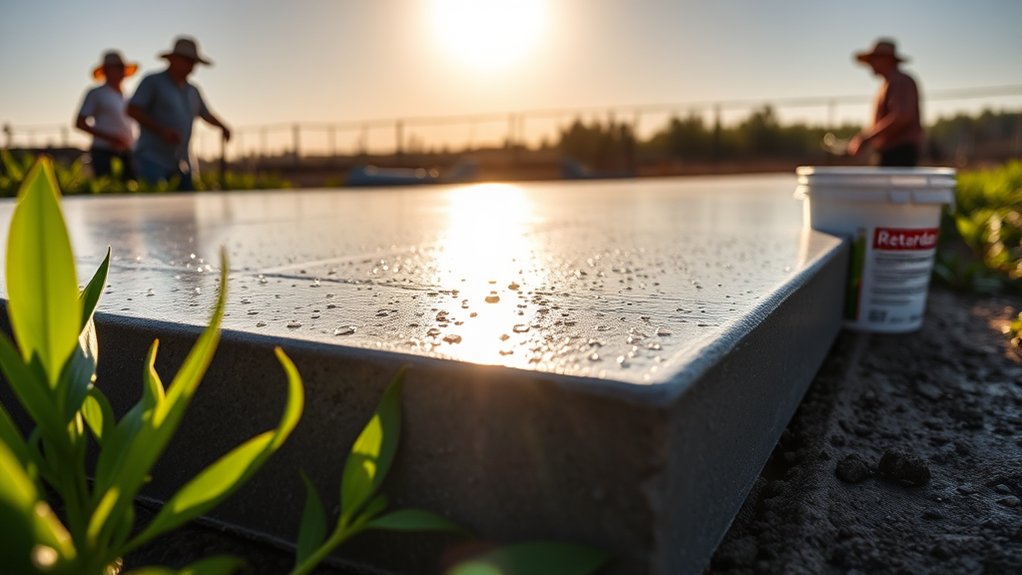 managing concrete setting times