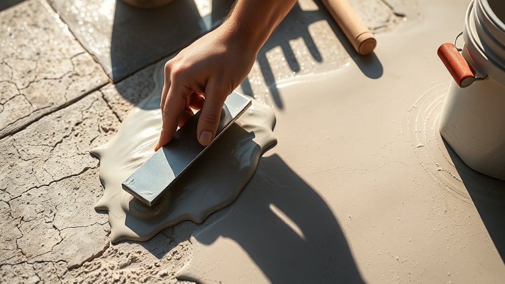 repairing concrete surface imperfections