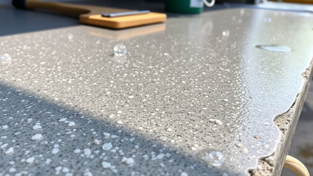 textured concrete surface technique