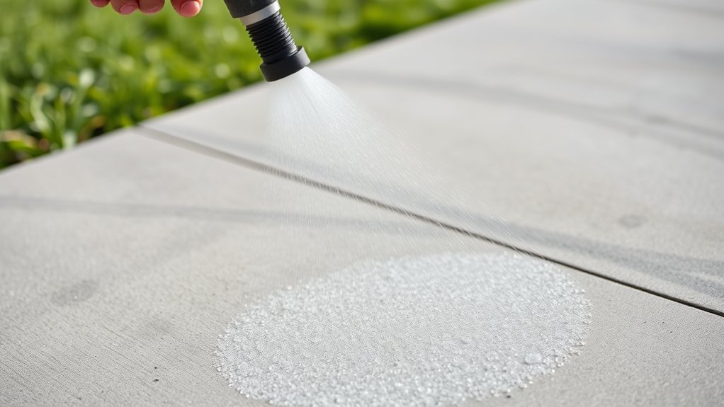 uniform concrete sealer application
