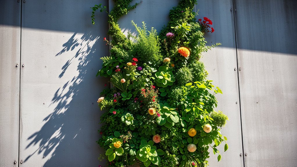 vertical gardens enhance urban aesthetics