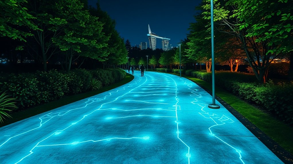 glow in the dark concrete applications