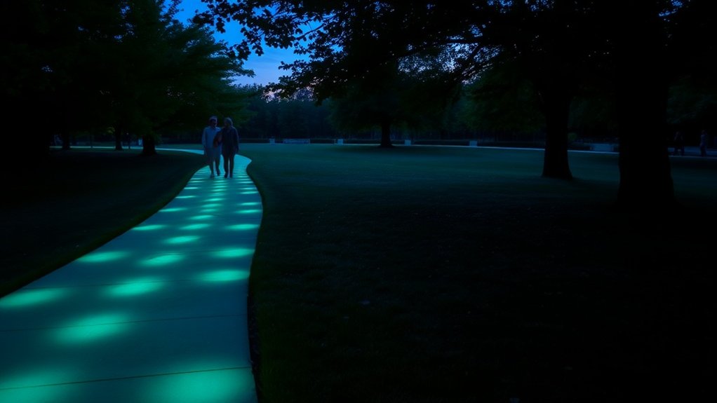 glow in the dark safety concrete