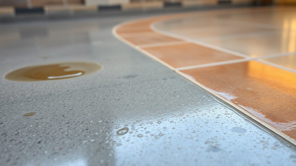 sealed concrete moisture barriers