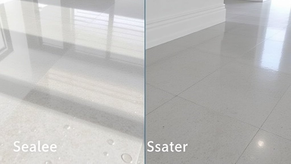sealed versus polished concrete