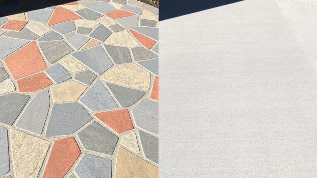 stamped vs traditional concrete costs