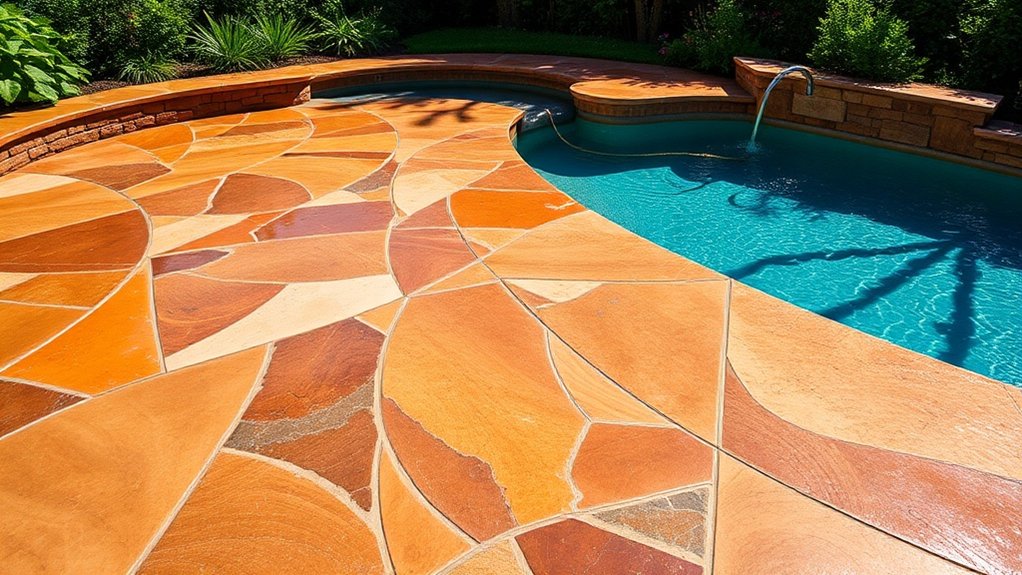 custom colorful concrete designs