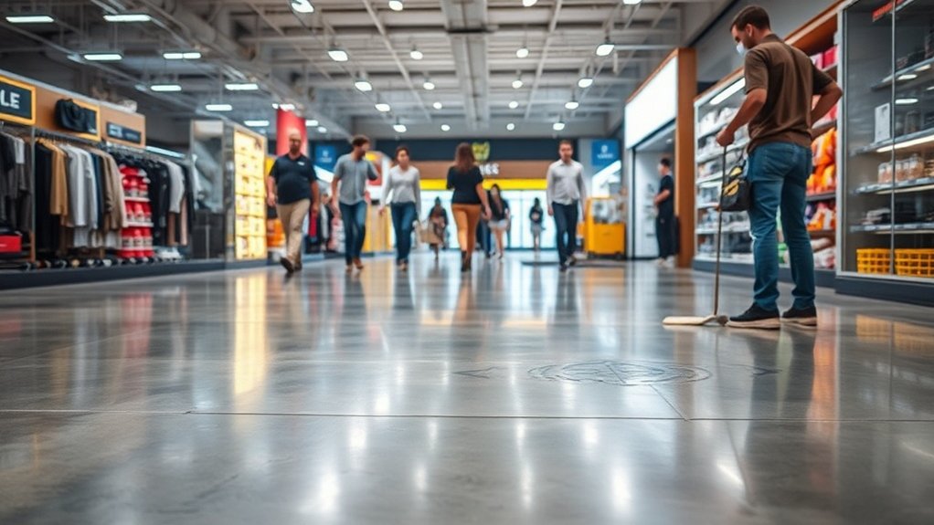 safe hygienic polished flooring