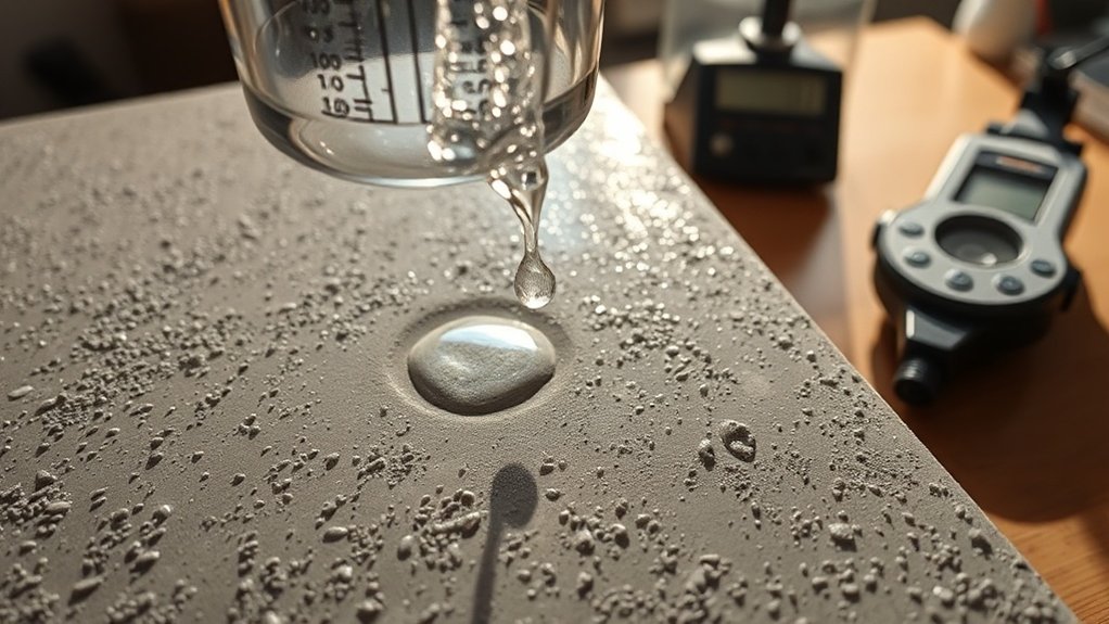 optimizing concrete water content