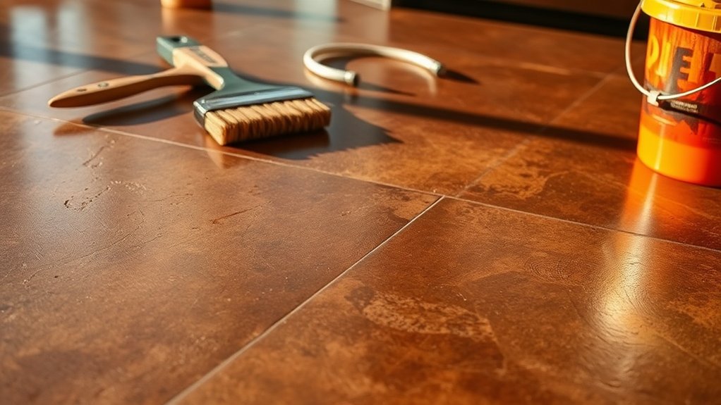 stained concrete installation process
