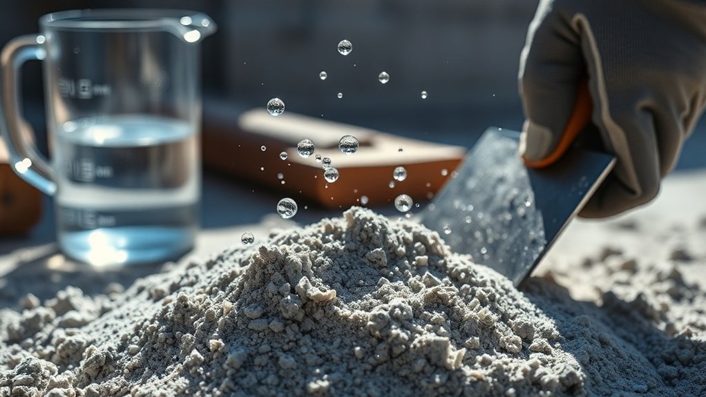water s role in concrete strength