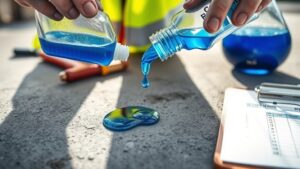 carbonation test concrete surfaces