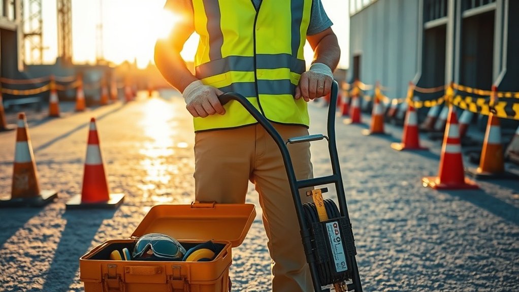 concrete screed safety precautions