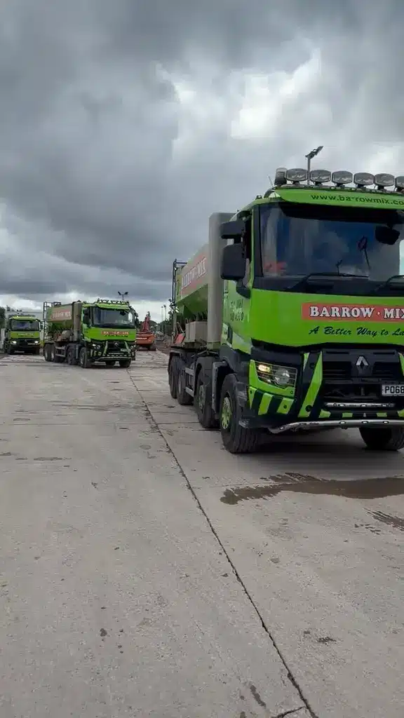 A weighbridge base in Salford