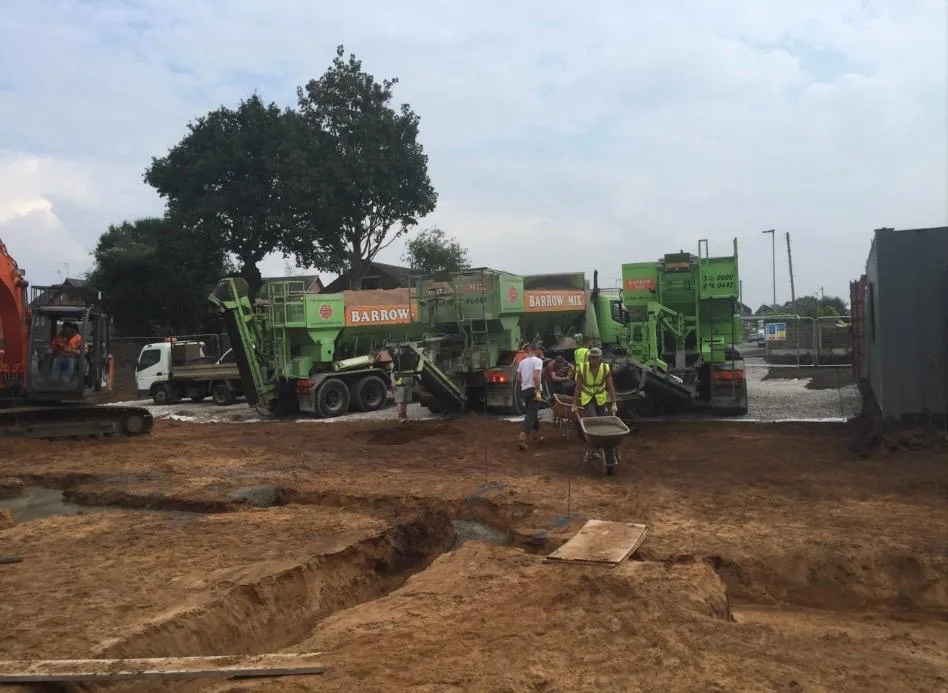 Footings for 8 Townhouses, Lymm